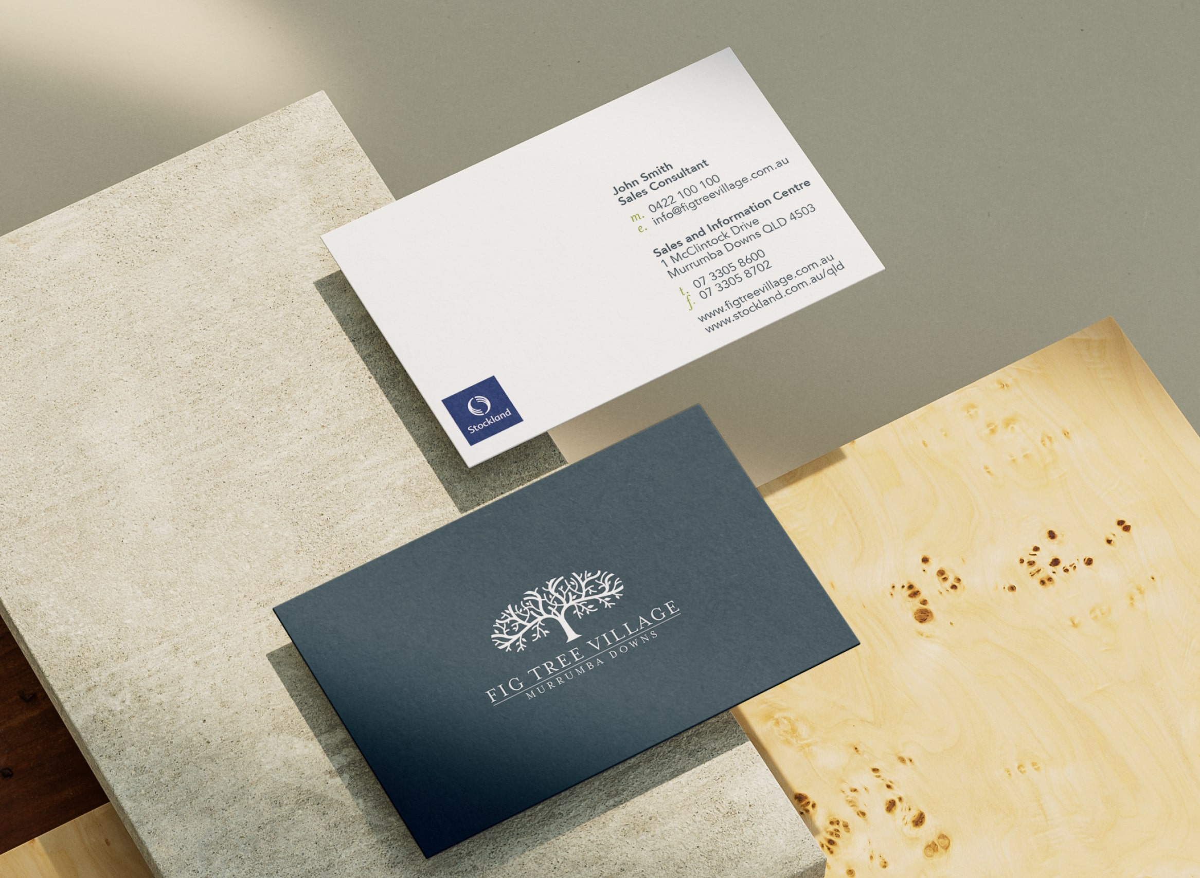 fig tree village logo business cards